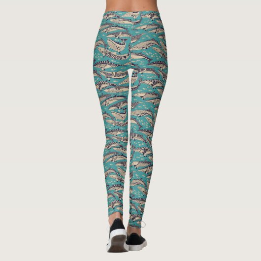 Minkwale blau leggings (Rückseite)