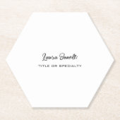 Minmalist Beruflich modern Untersetzer (Vorderseite)