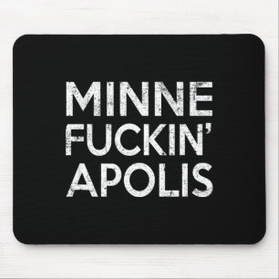 Minnealis Minnesota Lustig Unverschämt Retro Gag G Mousepad