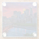 Minneapolis-Augen-Süßigkeit Glasuntersetzer (Rückseite)