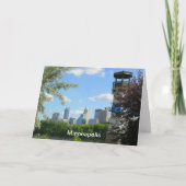 Minneapolis Boom Island Leuchtturm MN Jubiläum Karte (Vorderseite)