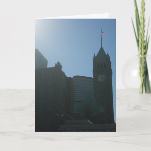 "Minneapolis Clock Tower" Geburtstagskarte Karte (Vorderseite)