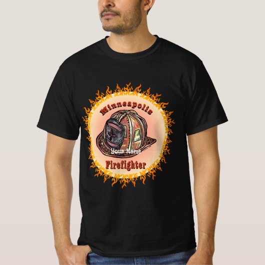 Minneapolis Feuerwehrmann T-Shirt (Vorderseite)