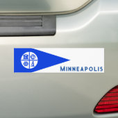 Minneapolis-Flagge Autoaufkleber (Auf Auto)