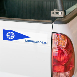 Minneapolis-Flagge Autoaufkleber