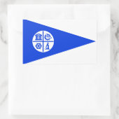 Minneapolis-Flagge Rechteckiger Aufkleber (Tasche)