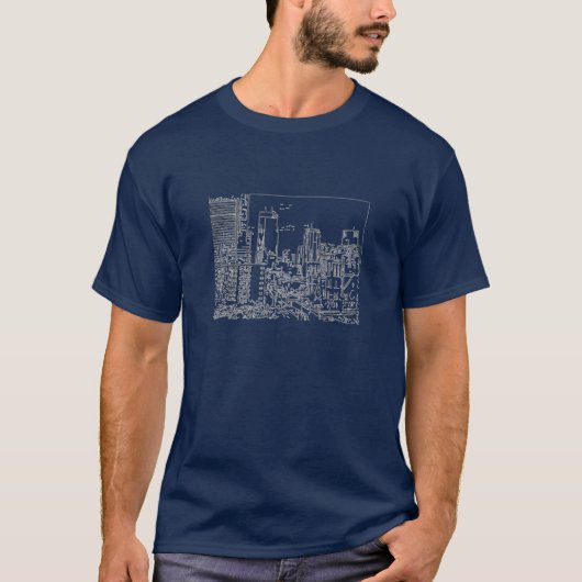 Minneapolis-Himmellinie T-Shirt (Vorderseite)