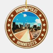 Minneapolis Keramik Ornament (Hinten)