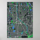Minneapolis Map Poster (Vorne)