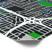 Minneapolis Map Poster (Ecke)