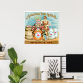 Minneapolis Mehl Vintage Küche Poster (Heimbüro)