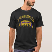 Minneapolis Minnesota City Skyline Fans Game Vinta T-Shirt (Vorderseite)