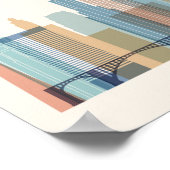 Minneapolis, Minnesota | City Skyline Poster (Ecke)