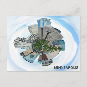 Minneapolis Minnesota Einzigartige Skyline-Reise Postkarte