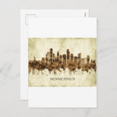 Minneapolis Minnesota Feiertagspostkarte (Vorne/Hinten)