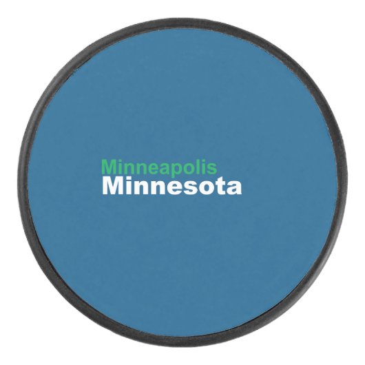 Minneapolis, Minnesota Hockey Puck (Vorderseite)