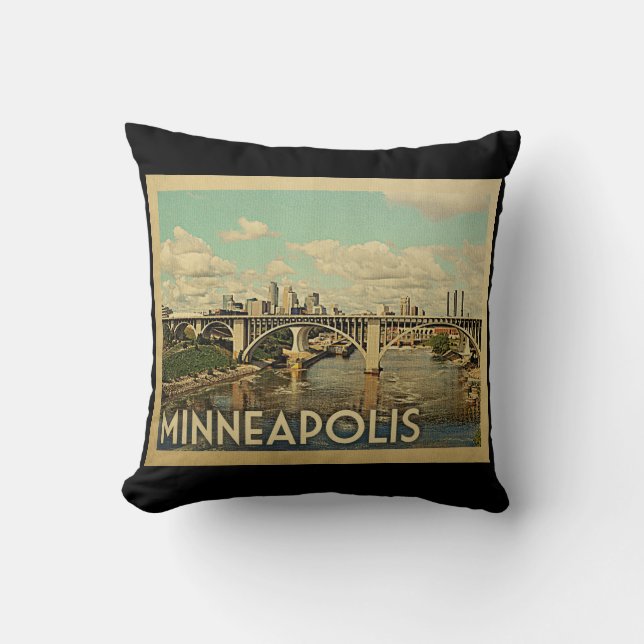 Minneapolis Minnesota Kissen (Vorderseite)