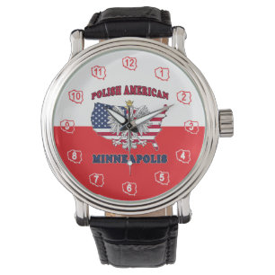 Minneapolis Minnesota Polish Armbanduhr