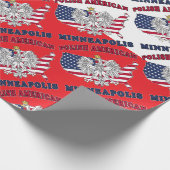 Minneapolis Minnesota Polish Geschenkpapier (Ecke)