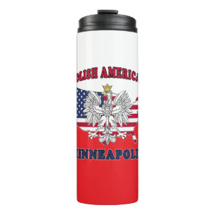Minneapolis Minnesota Polish Thermosbecher