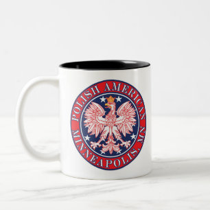 Minneapolis Minnesota Polnischer Adler Zweifarbige Tasse