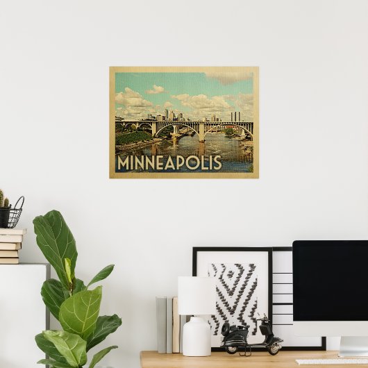 Minneapolis Minnesota Poster (Heimbüro)