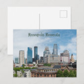 Minneapolis Minnesota Postkarte (Vorne/Hinten)