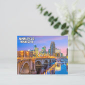 Minneapolis Minnesota Postkarte (Stehend Vorderseite)