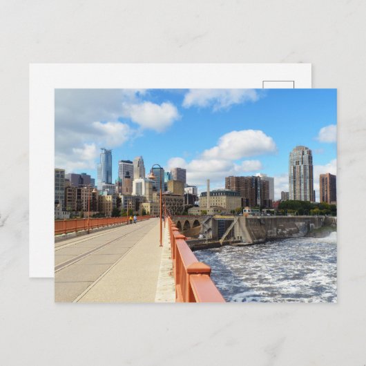 Minneapolis Minnesota Postkarte (Vorne/Hinten)