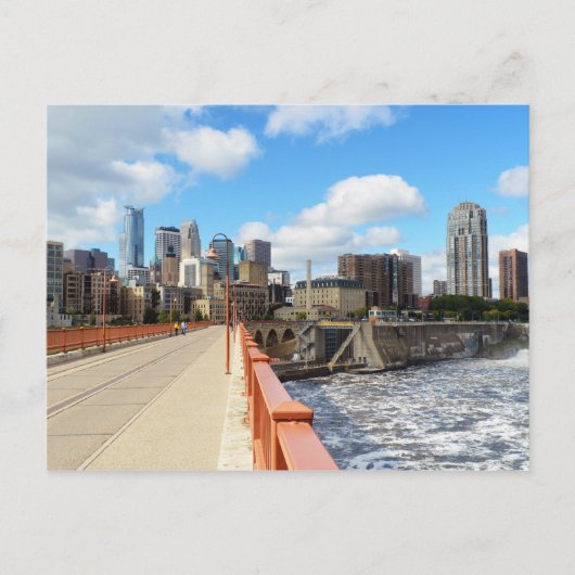 Minneapolis Minnesota Postkarte (Vorderseite)