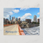Minneapolis Minnesota Postkarte (Vorderseite)
