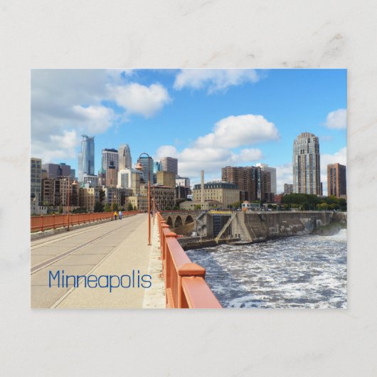 Minneapolis Minnesota Postkarte (Vorderseite)