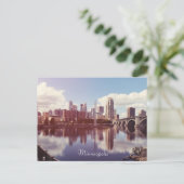 Minneapolis Minnesota Postkarte (Stehend Vorderseite)