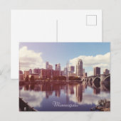 Minneapolis Minnesota Postkarte (Vorne/Hinten)