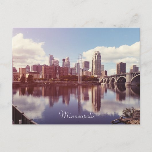 Minneapolis Minnesota Postkarte (Vorderseite)