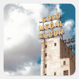 Minneapolis Minnesota Quadratischer Aufkleber