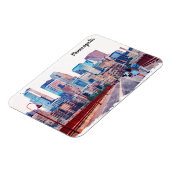Minneapolis Minnesota Skyline City View Magnet (Linke Seite)