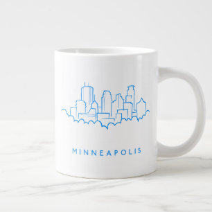 Minneapolis, Minnesota Skyline Jumbo-Tasse