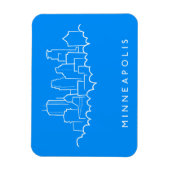 Minneapolis, Minnesota Skyline Magnet (Vertikal)