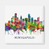 Minneapolis Minnesota Skyline Magnet (Vorne)