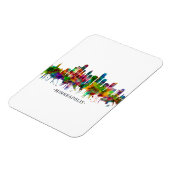 Minneapolis Minnesota Skyline Magnet (Linke Seite)