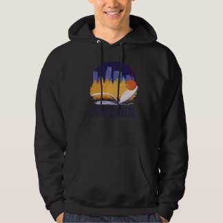 Minneapolis Minnesota skyline motif Hoodie