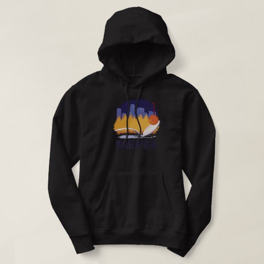 Minneapolis Minnesota skyline motif Hoodie (Design vorne)