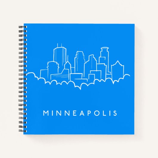 Minneapolis, Minnesota Skyline Notizblock (Vorderseite)