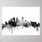 Minneapolis Minnesota Skyline Poster (Vorne)