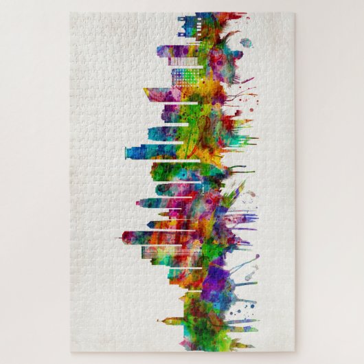 Minneapolis Minnesota Skyline Puzzle (Vertikal)