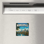 Minneapolis Minnesota Stone Arch Bridge Magnet (In Situ (Geschirrspüler))
