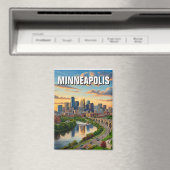 Minneapolis Minnesota Travel Magnet (In Situ (Geschirrspüler))