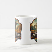 Minneapolis, Minnesota | VINTAG Kaffeetasse (Mittel)