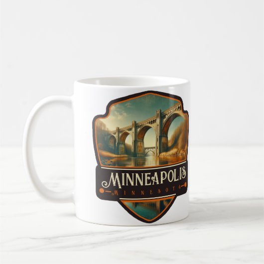 Minneapolis, Minnesota | VINTAG Kaffeetasse (Links)
